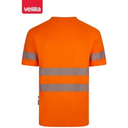 305632 Short sleeve recycled polyester T-shirt with segmented tape