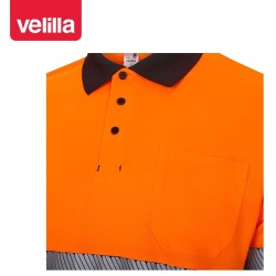 305535 Two-Tone polo shirt z poliestru z recyklingu